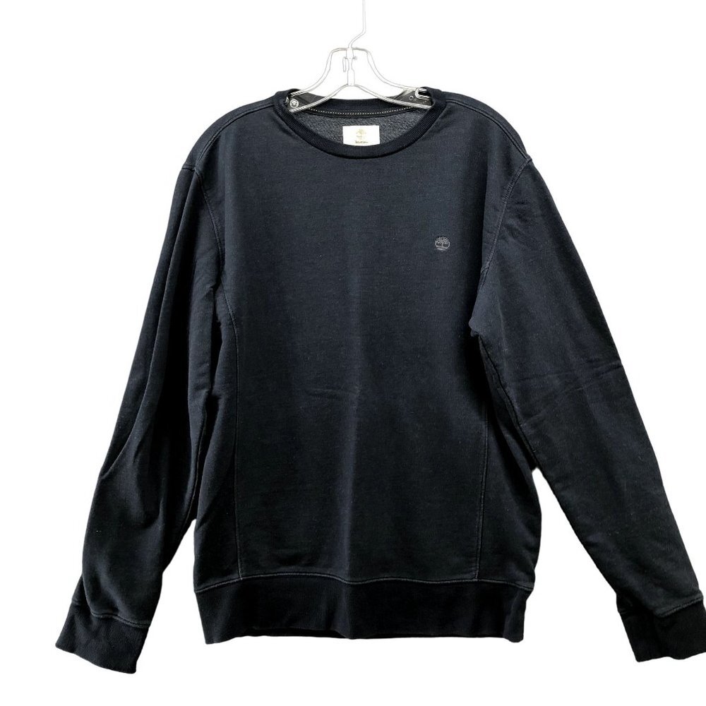 Timberland Crewneck Sweatshirt Mens M Navy Blue Pullover Cotton Blend Regular